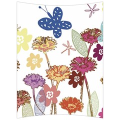 Flowers Butterflies Dragonflies Back Support Cushion