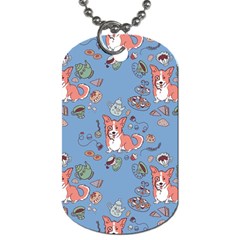 Dog Corgi Pattern Dog Tag (one Side) by Celenk