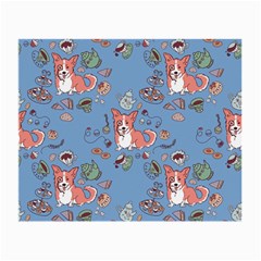 Dog Corgi Pattern Small Glasses Cloth (2-side) by Celenk