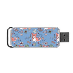 Dog Corgi Pattern Portable Usb Flash (two Sides) by Celenk