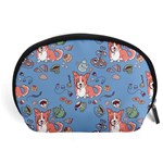 Dog Corgi Pattern Accessory Pouches (Large)  Front