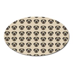 Puppy Dog Pug Pup Graphic Oval Magnet by Celenk