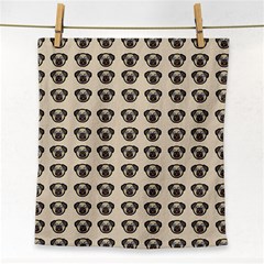 Puppy Dog Pug Pup Graphic Face Towel by Celenk