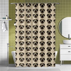 Puppy Dog Pug Pup Graphic Shower Curtain 48  X 72  (small)  by Celenk