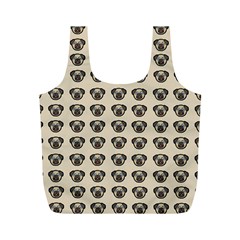 Puppy Dog Pug Pup Graphic Full Print Recycle Bags (m)  by Celenk