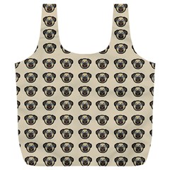 Puppy Dog Pug Pup Graphic Full Print Recycle Bags (l)  by Celenk