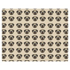 Puppy Dog Pug Pup Graphic Double Sided Flano Blanket (medium)  by Celenk