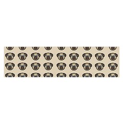 Puppy Dog Pug Pup Graphic Satin Scarf (oblong) by Celenk