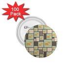 Quirky Corgi Kraft Present Gift Wrap Wrapping Paper 1.75  Buttons (100 pack)  Front