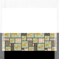 Quirky Corgi Kraft Present Gift Wrap Wrapping Paper Rectangular Jigsaw Puzzl by Celenk