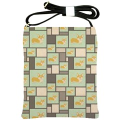 Quirky Corgi Kraft Present Gift Wrap Wrapping Paper Shoulder Sling Bags by Celenk