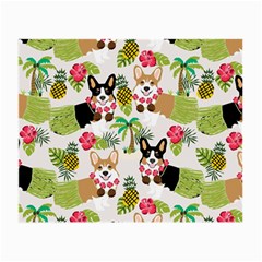 Hula Corgis Fabric Small Glasses Cloth by Celenk