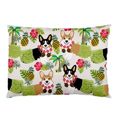 Hula Corgis Fabric Pillow Case by Celenk