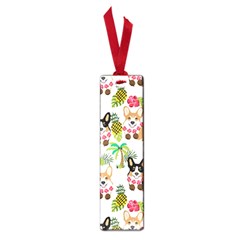 Hula Corgis Fabric Small Book Marks by Celenk