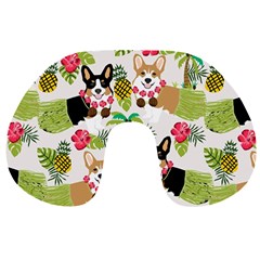 Hula Corgis Fabric Travel Neck Pillows by Celenk