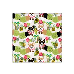 Hula Corgis Fabric Satin Bandana Scarf by Celenk