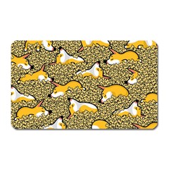 Sleeping Corgi Magnet (rectangular) by Celenk