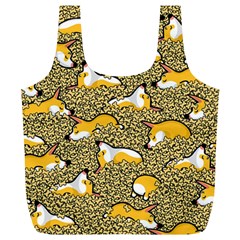 Sleeping Corgi Full Print Recycle Bags (l)  by Celenk