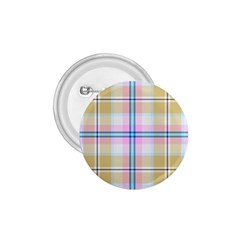 Pink And Yellow Plaid 1 75  Buttons by allthingseveryone