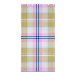 Pink And Yellow Plaid Shower Curtain 36  X 72  (stall)  by allthingseveryone