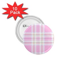 Pink Pastel Plaid 1 75  Buttons (10 Pack) by allthingseveryone