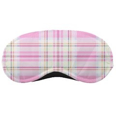 Pink Pastel Plaid Sleeping Masks by allthingseveryone