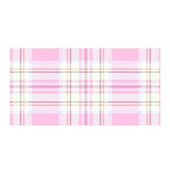 Pink Pastel Plaid Satin Wrap by allthingseveryone