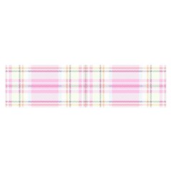 Pink Pastel Plaid Satin Scarf (oblong) by allthingseveryone