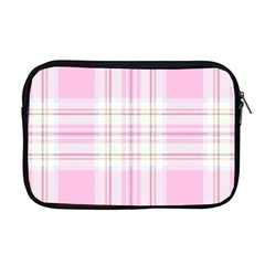 Pink Pastel Plaid Apple Macbook Pro 17  Zipper Case by allthingseveryone