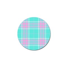 Blue And Pink Pastel Plaid Golf Ball Marker (10 Pack) by allthingseveryone