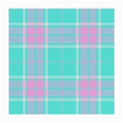 Blue And Pink Pastel Plaid Medium Glasses Cloth by allthingseveryone