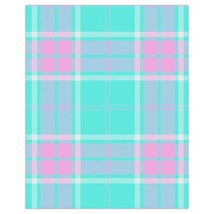 Blue And Pink Pastel Plaid Drawstring Bag (small) by allthingseveryone