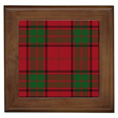 Red And Green Tartan Plaid Framed Tiles by allthingseveryone