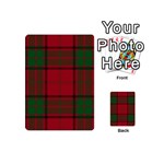 Red And Green Tartan Plaid Playing Cards 54 (Mini)  Back