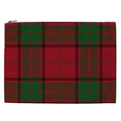 Red And Green Tartan Plaid Cosmetic Bag (xxl)  by allthingseveryone