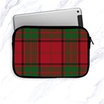 Red And Green Tartan Plaid Apple iPad Mini Zipper Cases Front