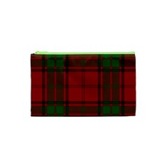 Red And Green Tartan Plaid Cosmetic Bag (xs) by allthingseveryone