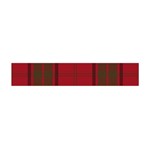 Red And Green Tartan Plaid Flano Scarf (Mini) Back