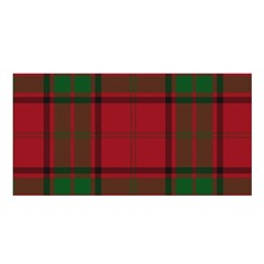 Red And Green Tartan Plaid Satin Shawl by allthingseveryone