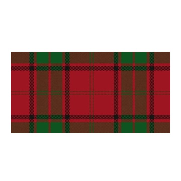 Red And Green Tartan Plaid Satin Wrap