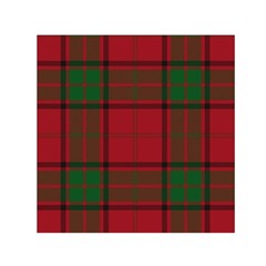 Red And Green Tartan Plaid Small Satin Scarf (square) by allthingseveryone