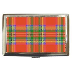 Orange And Green Plaid Cigarette Money Cases by allthingseveryone