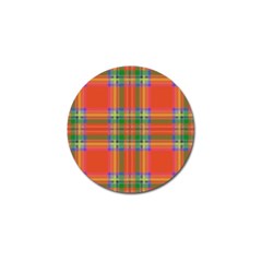 Orange And Green Plaid Golf Ball Marker (10 Pack) by allthingseveryone