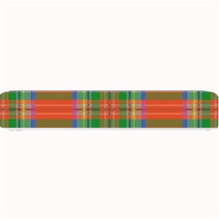 Orange And Green Plaid Small Bar Mats by allthingseveryone