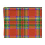 Orange And Green Plaid Cosmetic Bag (XL) Front