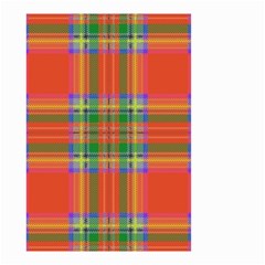 Orange And Green Plaid Small Garden Flag (two Sides) by allthingseveryone