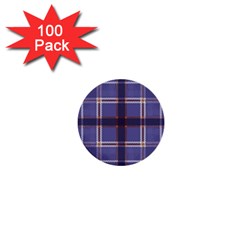 Purple Heather Plaid 1  Mini Buttons (100 Pack)  by allthingseveryone