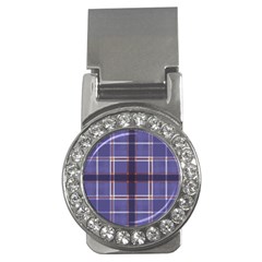 Purple Heather Plaid Money Clips (cz)  by allthingseveryone