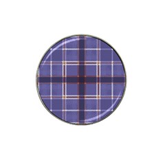 Purple Heather Plaid Hat Clip Ball Marker (4 Pack) by allthingseveryone