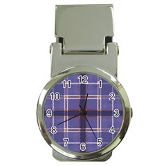 Purple Heather Plaid Money Clip Watches by allthingseveryone